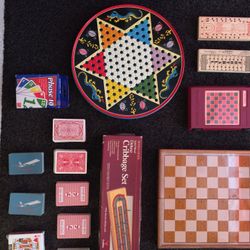 Cribbage, Chinese Checkers,Chess Board Games