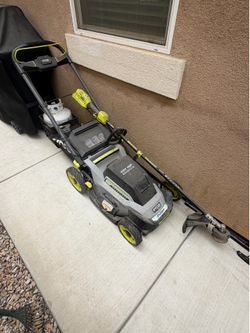 Ryobi Lawn Mower, Weed Wacker, Ryobi Batteries