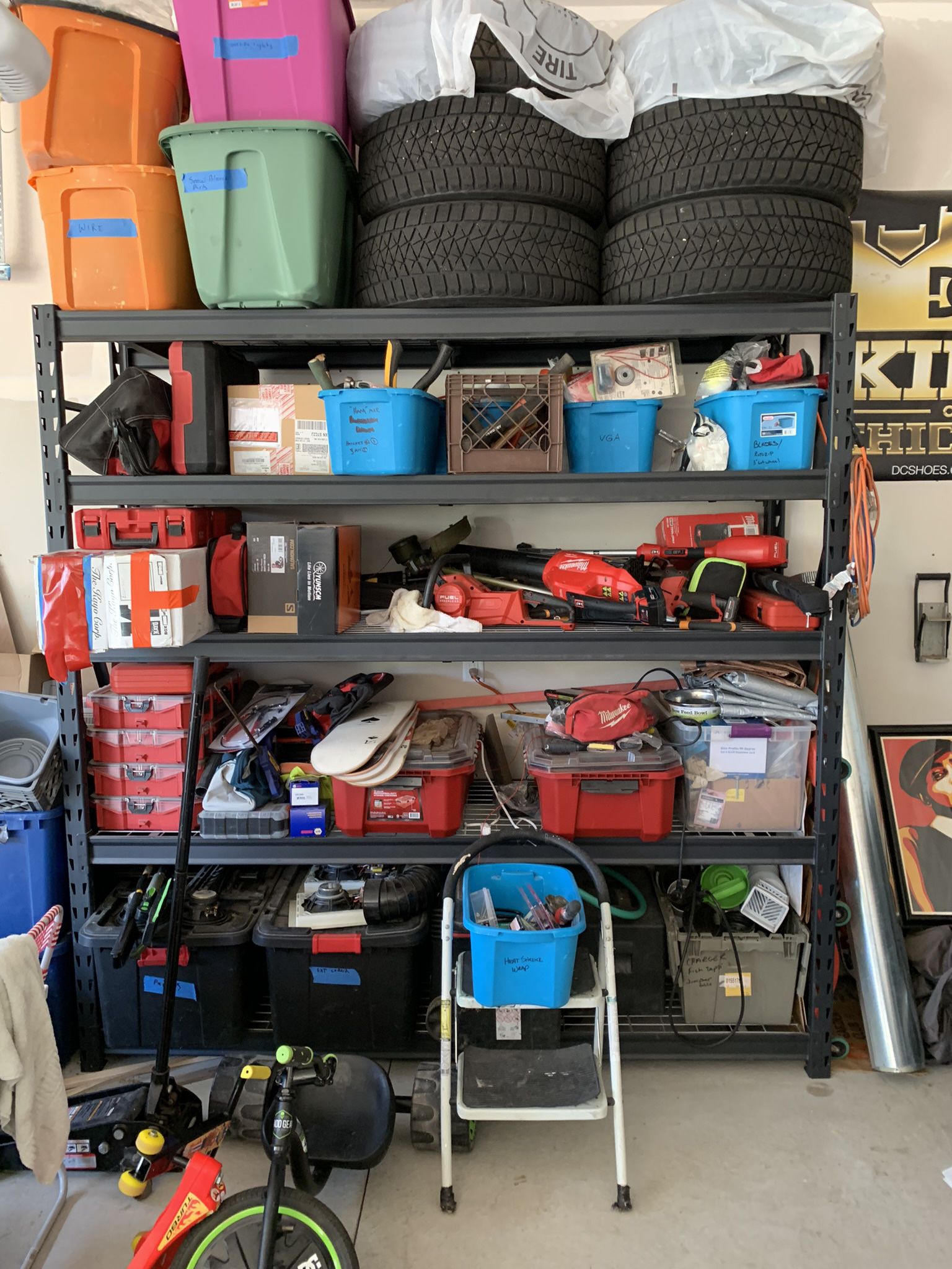 Heavy Duty Garage Rack (rack Only Not Items On Rack) 