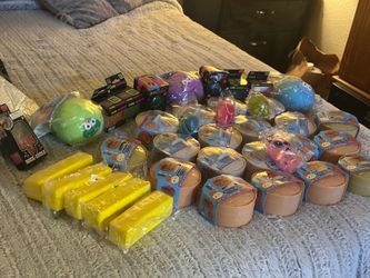 Squishy Dumplings, and other squishy items.
