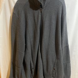 CK Calvin Klein Full Zip Sweater Cardigan Gray Size XL Used Good Condition $50 Meet Up In Irving @dfwgoods