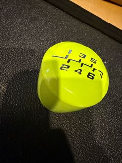 weighted 6 speed stubby shift knob neon green