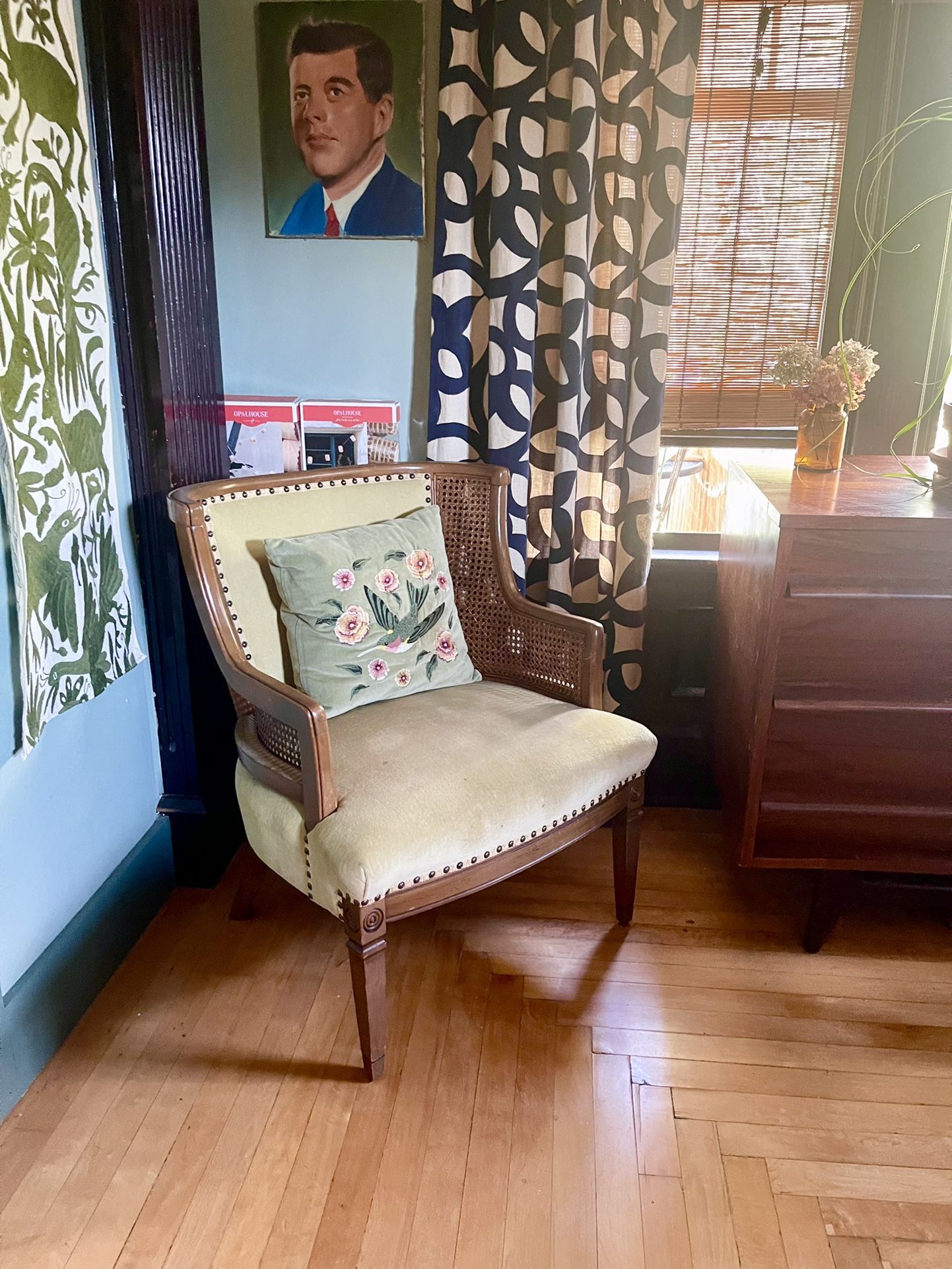 Cottage Core Cane Chair 