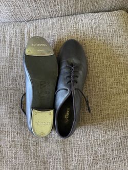So Dança Black Leather Tap Shoes