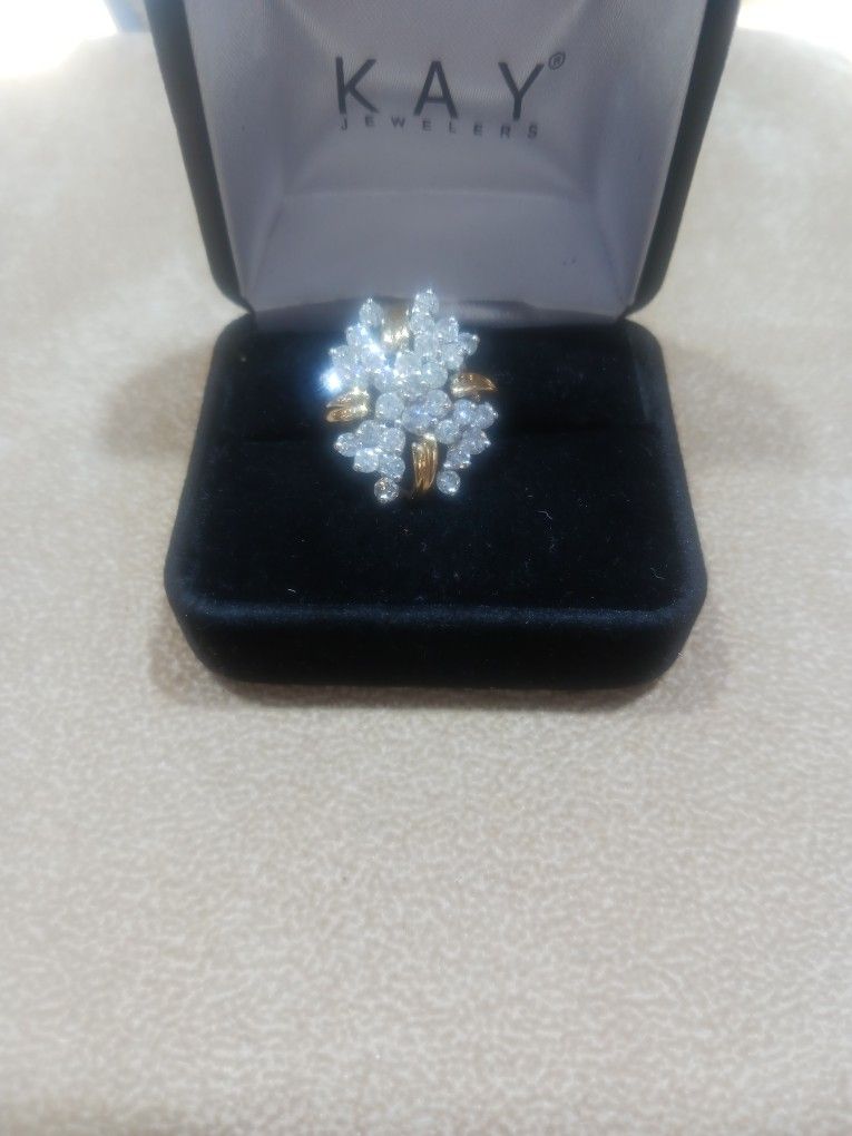 14k Gold Diamond Ring