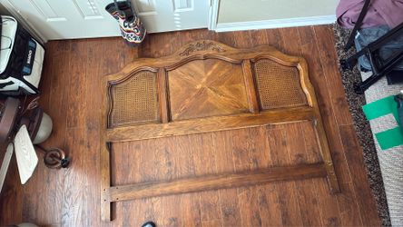 Queen size Brown Wood Bed Frame