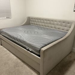 Bed Frame With 2 Mattresses 