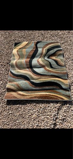 Abstract Wave Area Rug