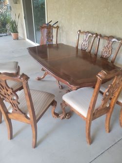 Dining table with 8 chairs