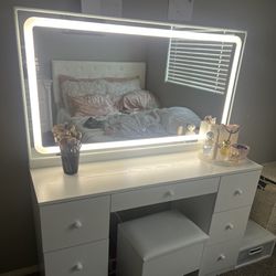 BRAND NEW IN BOX Vanity With LED Mirror