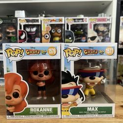2 Goofy Movie Funko Pops Max Goof as Powerline Roxanne #1576 #1577 Disney Movies