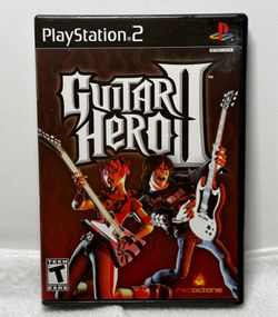 Guitar Hero II Sony PlayStation 2 PS2 Complete CIB Manual Black Label
