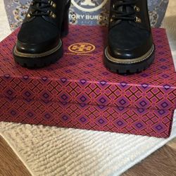 Authentic Tory Burch Leather Boots