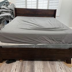 Espresso Cal King bed frame