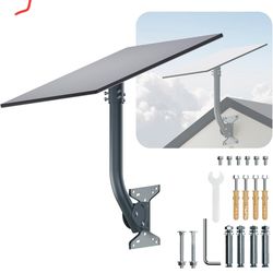for Starlink Gen 3 Roof Mount, Metal Alloy Starlink Standard V3 Mounting Kit with Starlink Gen 3 Pipe Adapter, Angle Adjustable (Curved)