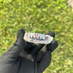 Silver Pull Out Grillz 