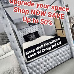 ✨️ King, Cal King, Queen Bed Frame ✨️ Furniture Sectionals, Bedrooms, Dining Avail 