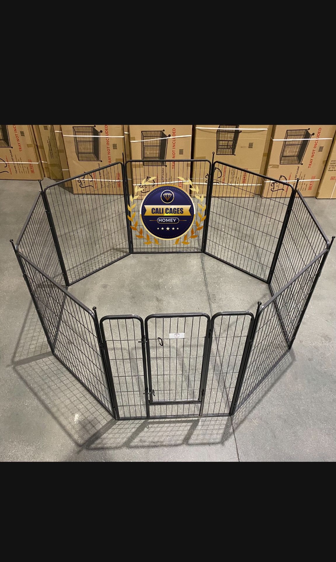 Dog Playpen Exercise 8 Panels L30.5 H32 Inch New In Box,All Products : American Fashion Style Bags On Sale