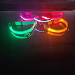 Brand New Nylon LED Flashing Dog Collars