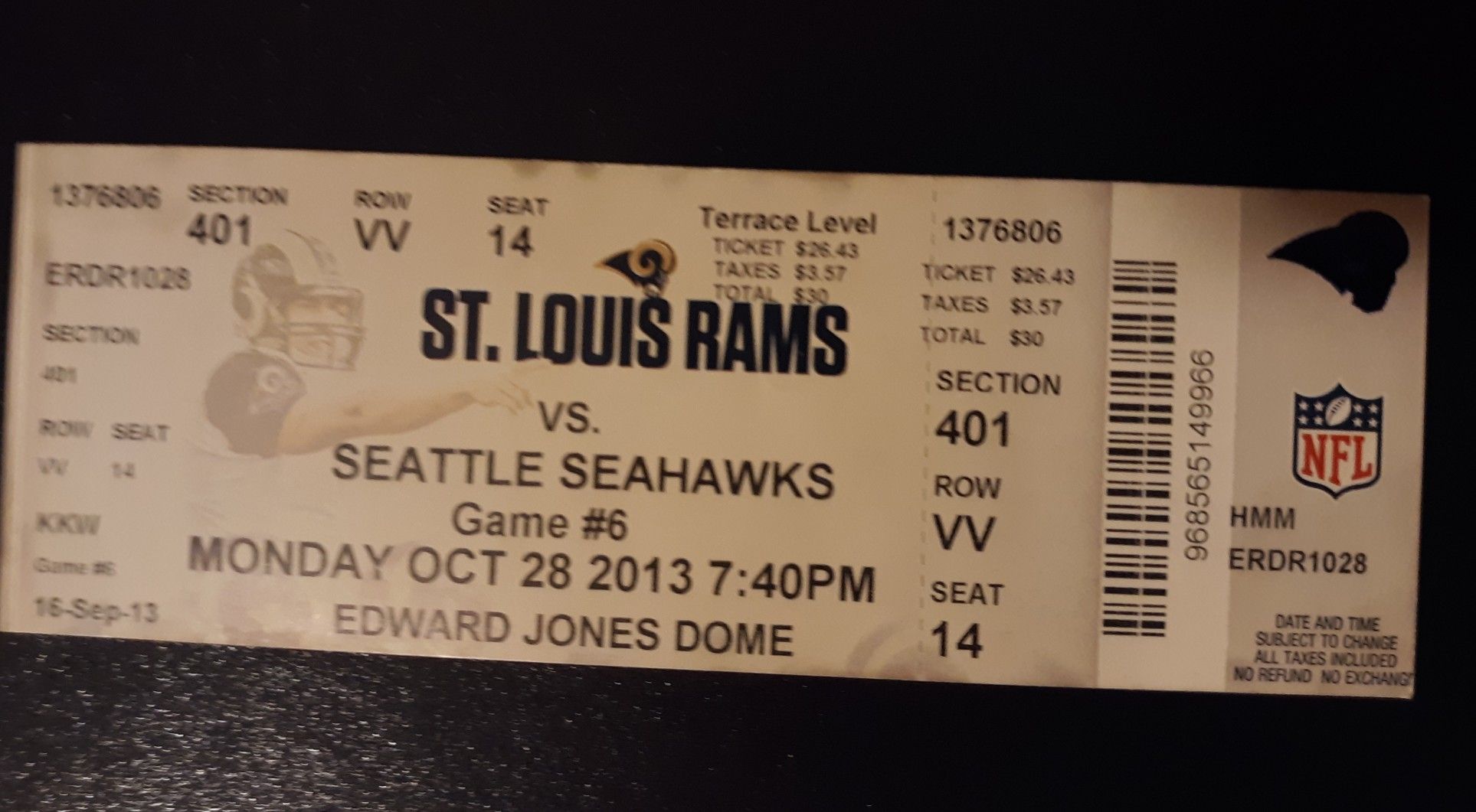 Rams vs Seahawks