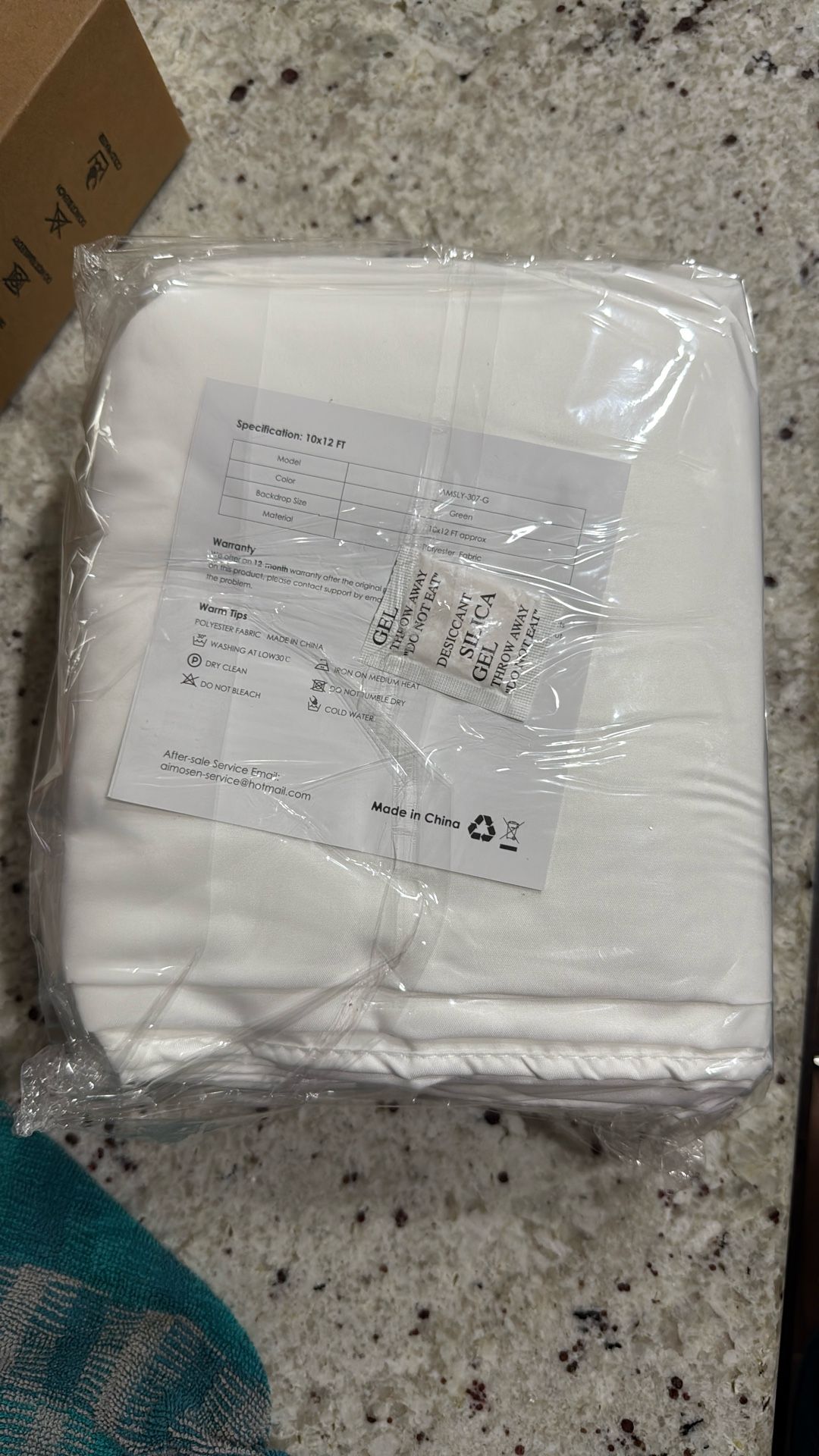 Aimosen 10x10 FT White Backdrop