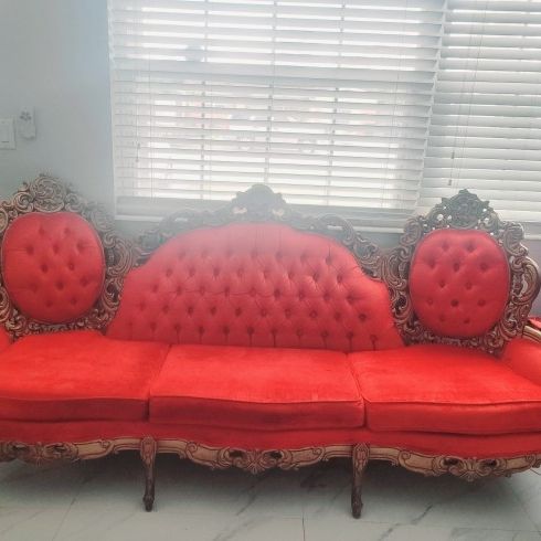 Vintage Red Furniture From Spain