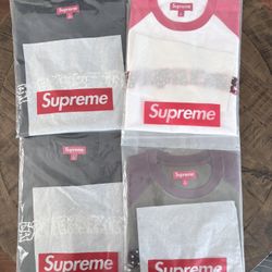 Supreme SS26’ week 5 Supreme rhinestone Raglan S/S Top Black, Olive, & White