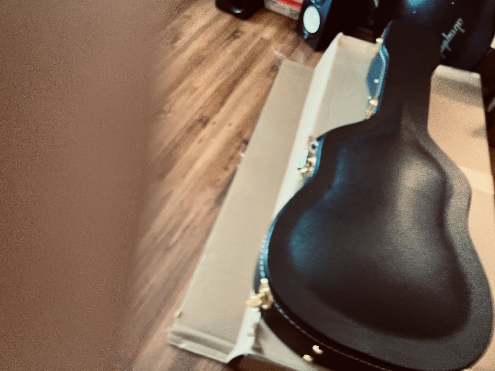 New Acoustic Guitar Hard Case In The Box