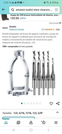 Square Hole Drill Bit Bracket/Gisafi Adapter