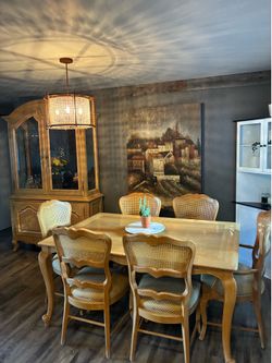 China Hutch/Dining Table w/ chairs and Coffee Table: $775 *OBO*