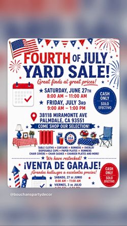 Yard sale fill the bag special Friday 7.3.2026