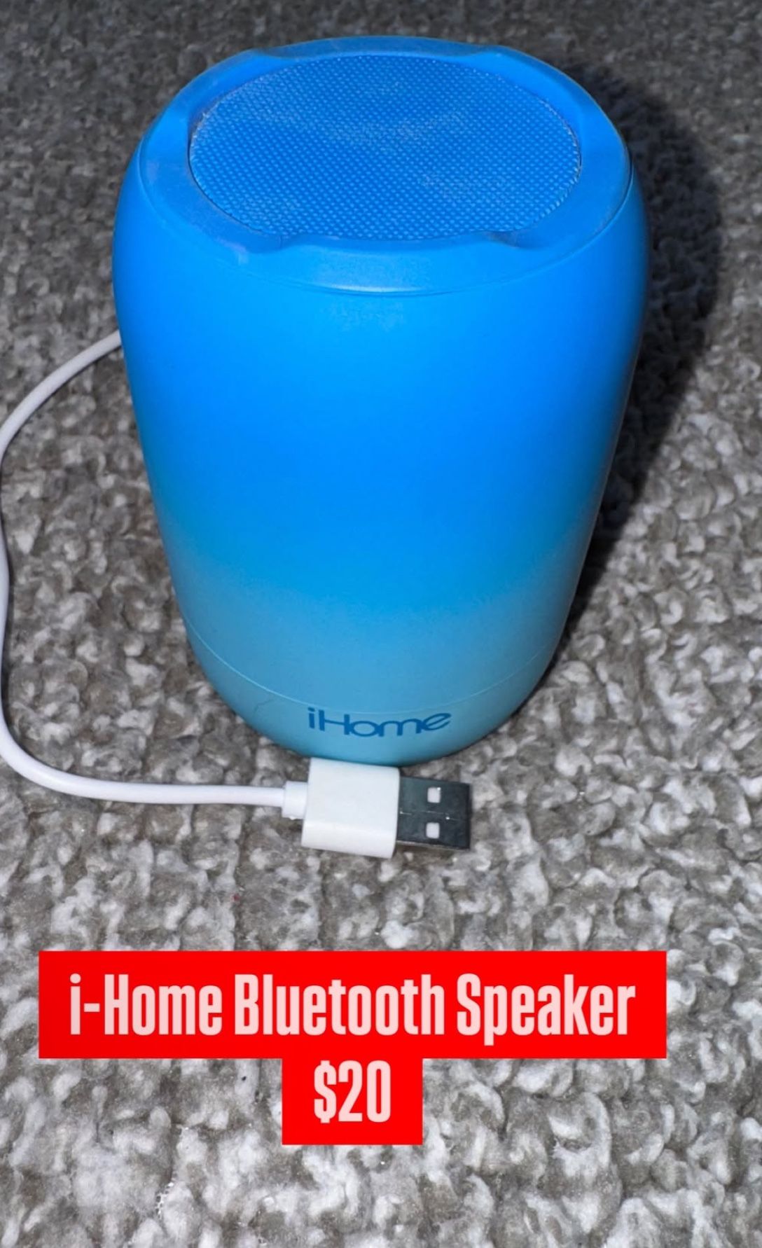 IHome Bluetooth Speaker With Charging Chord