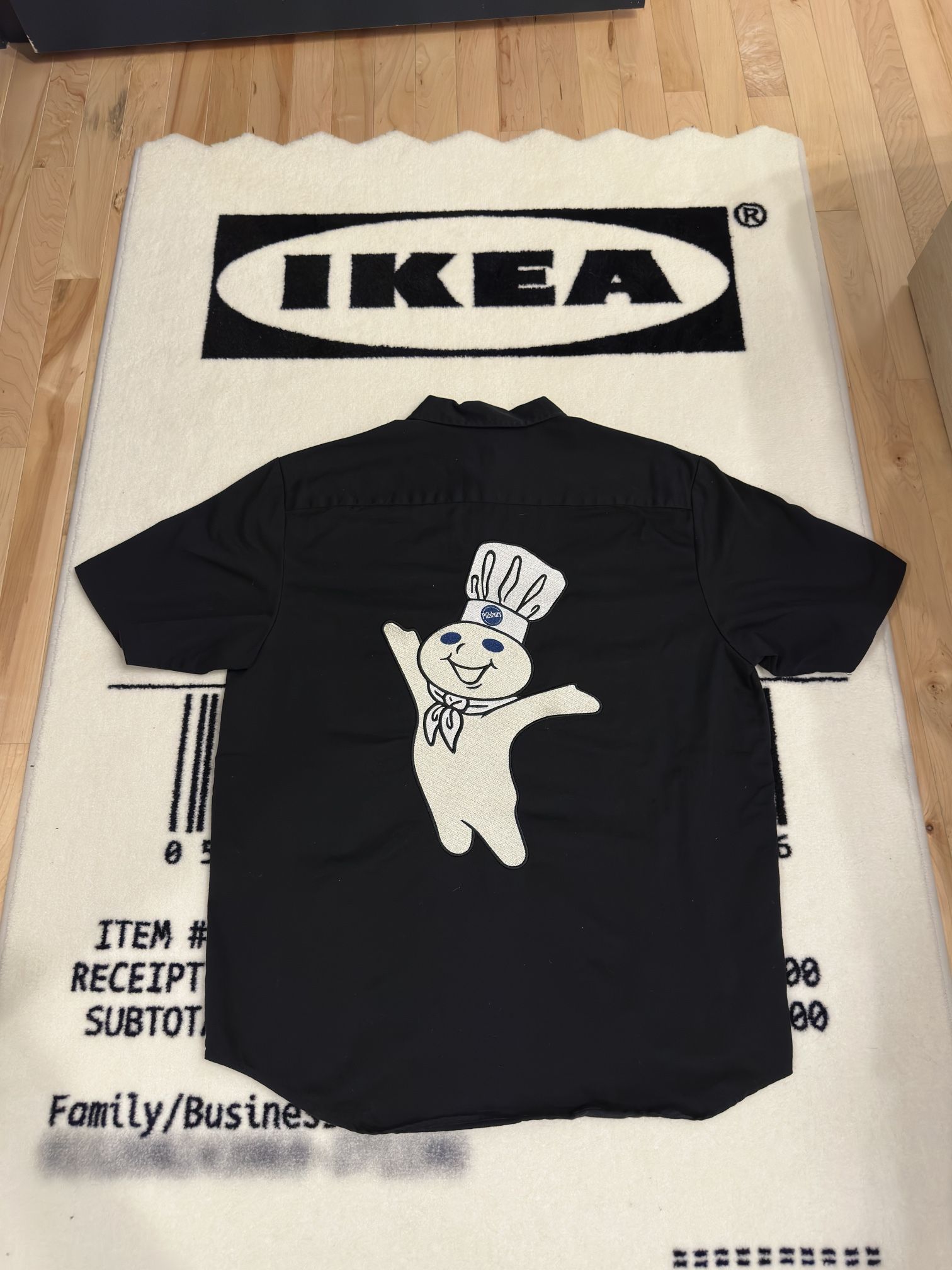 Supreme Pillsberry Doughboy Short Sleeve Work Shirt Medium