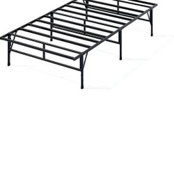 ZINUS SmartBase Compack Mattress Foundation / 14 Inch Metal Bed Frame / No Box Spring Needed / Sturdy Steel Slat Support, Twin