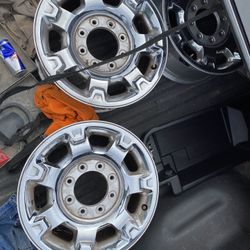 Off a 2014 f 350 stock rims with tpm sensors and center caps