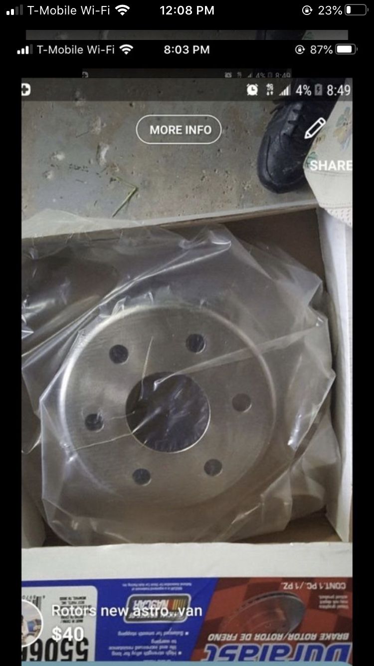 Brand new rotors