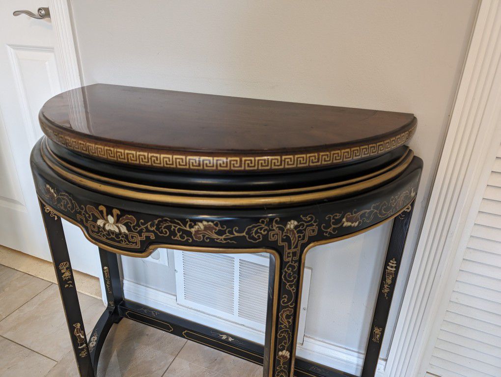 Console Table With Mahogany Top 