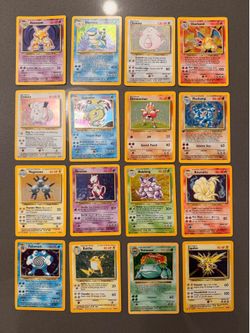 13 Base Set Holos Pokemon TCG