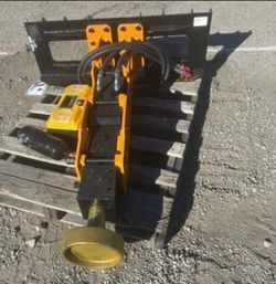 Skid steer Post Pounder