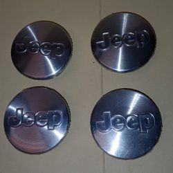 2 1/4" Jeep Cherokee, Compass, L, WK Silver Center Cap # JP-001 <ABS+PC>set