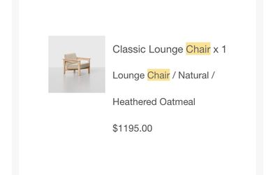 Classic Lounge Chair – Natural / Heathered Oatmeal