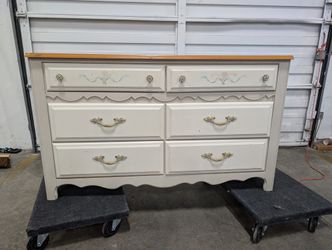 Charming Painted Broyhill Wood Chest of Drawers
