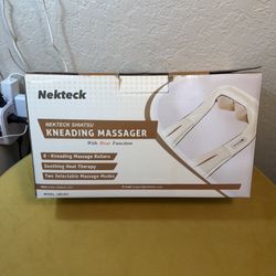 Shiatsu Kneading Massager By Nekteck NEW IN BOX!