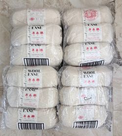 NEW 12 Skeins Lion Brand Yarn Wool Ease Fisherman