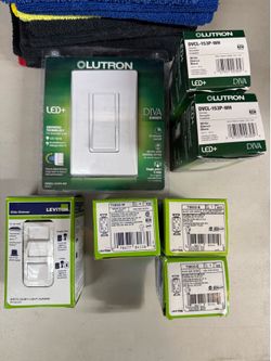 New Lutron & Leviton Dimmers + USB Outlets Bundle