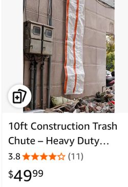 10ft Construction Trash Chute – Heavy Duty