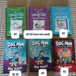 Dog Man and Diary Of A Wimpy Kid 14.99, If All Together