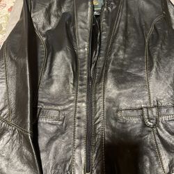 Leather Jacket Size M