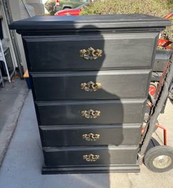 Black dresser drawer cabinet