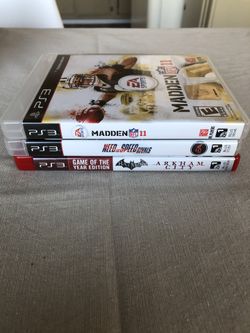 PS3 Games $10 for all 3
